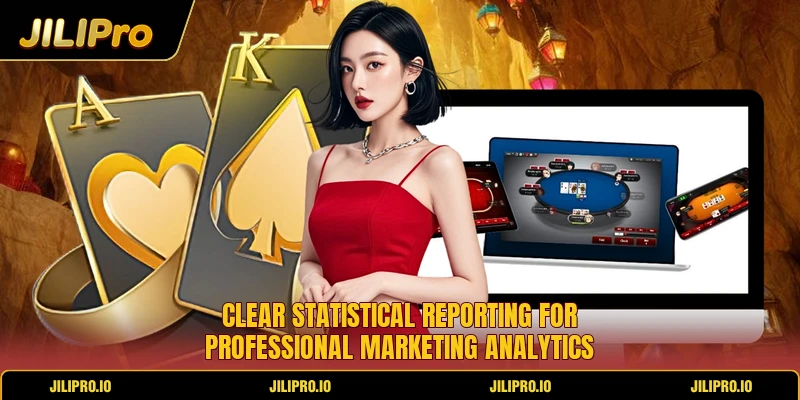 Clear statistical reporting for professional marketing analytics