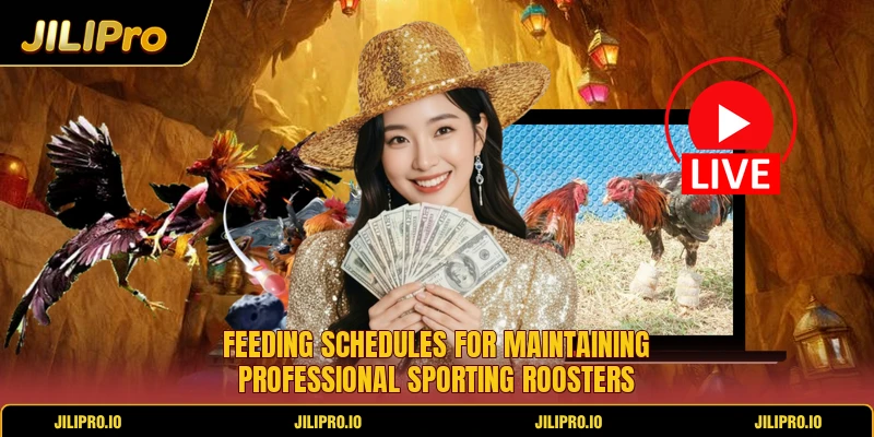 Feeding schedules for maintaining professional sporting roosters