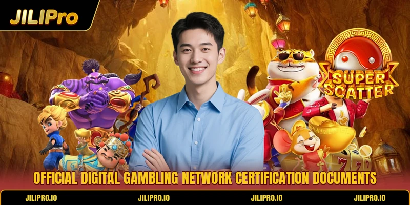 Official digital gambling network certification documents
