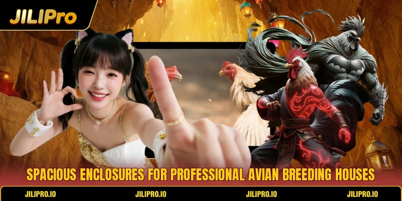 Spacious enclosures for professional avian breeding houses Spacious enclosures for professional avian breeding houses