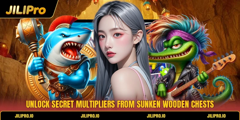 Unlock secret multipliers from sunken wooden chests